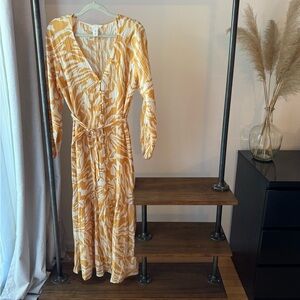 H&M printed sheer dress